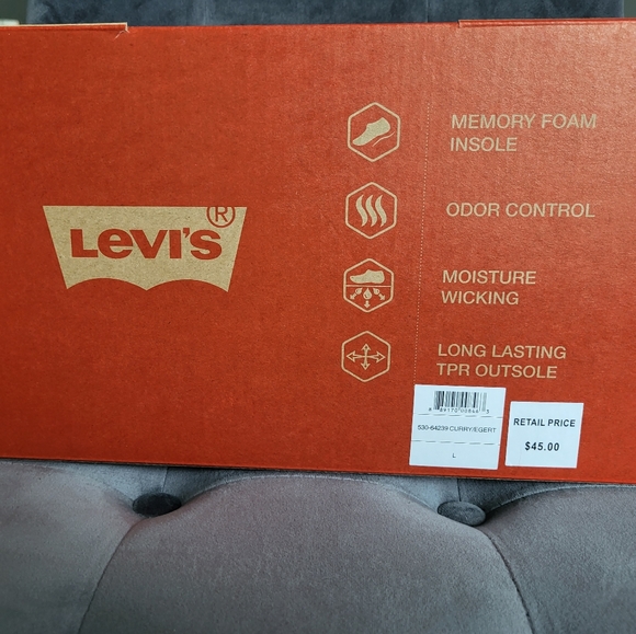 Levi's Venetian Mens Moccasin Slippers With Hard Bottoms Size L 9.5-10.5 - Picture 5 of 5